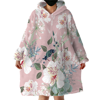 Pink Cherry Wearable Blanket Hoodie