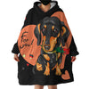 Dachshund Fleece Wearable Blanket