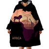 Africa Environment National Park Hoodie Blanket