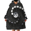 Sleepwish Marble Yin Yang Hoodie Blanket